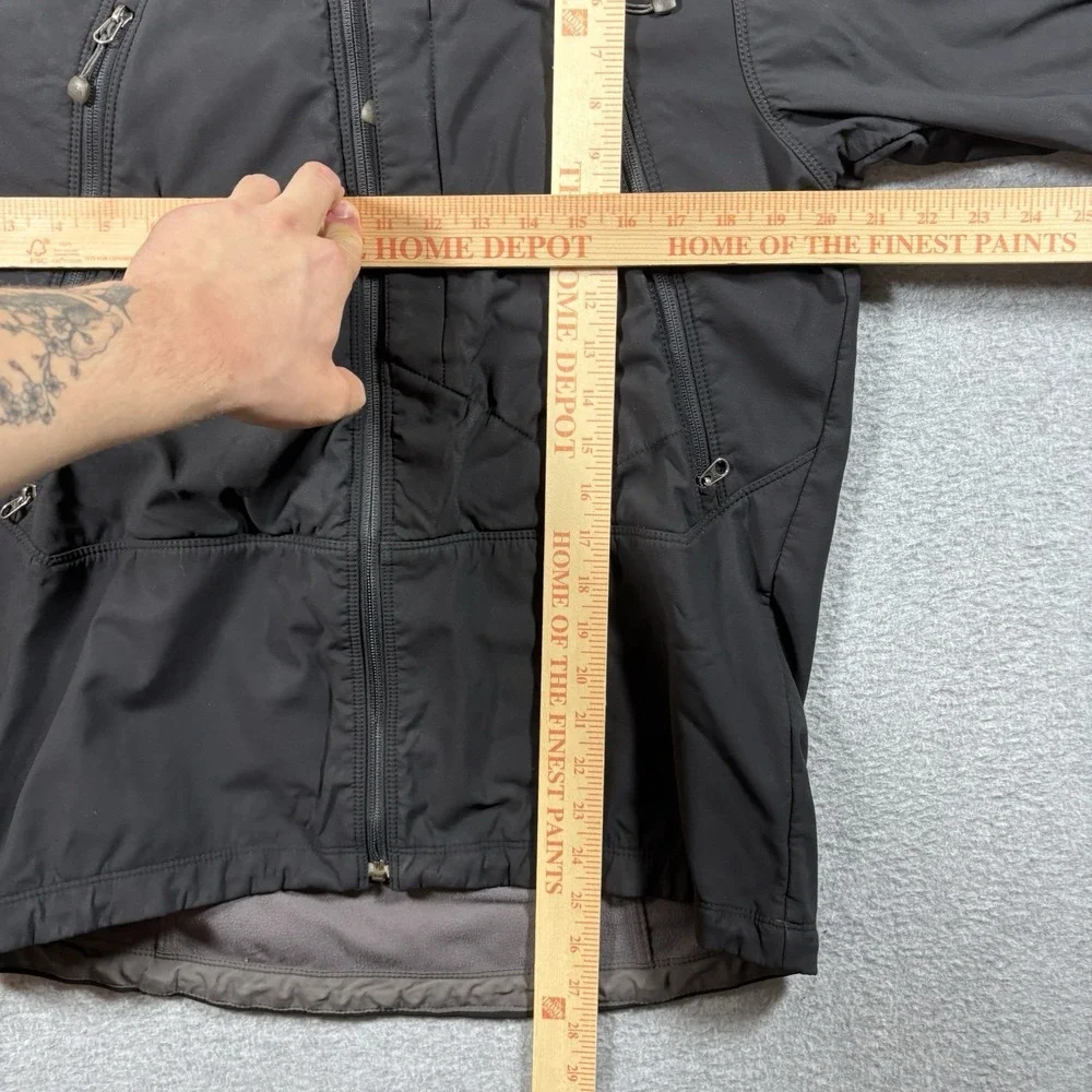 The North Face Summit Series Apex Softshell Jacket Mens Small Black Hooded